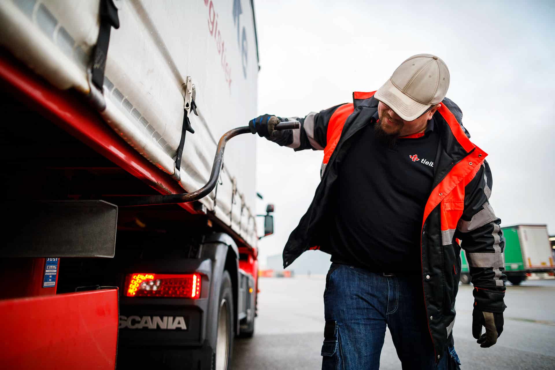 Chauffeur Gerben aan het werk